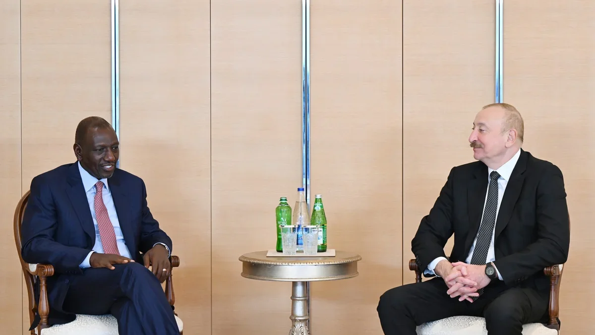 Ilham Aliyev met with the President of Kenya