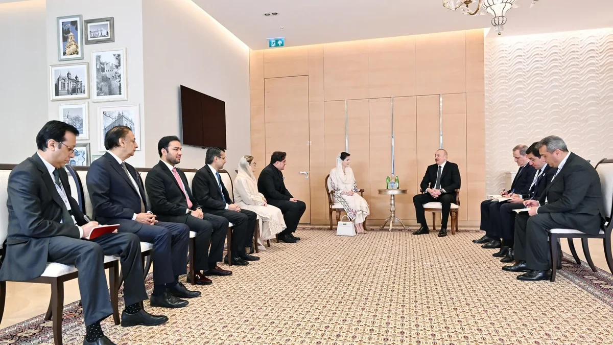 Ilham Aliyev received the Chief Minister of Punjab province of Pakistan