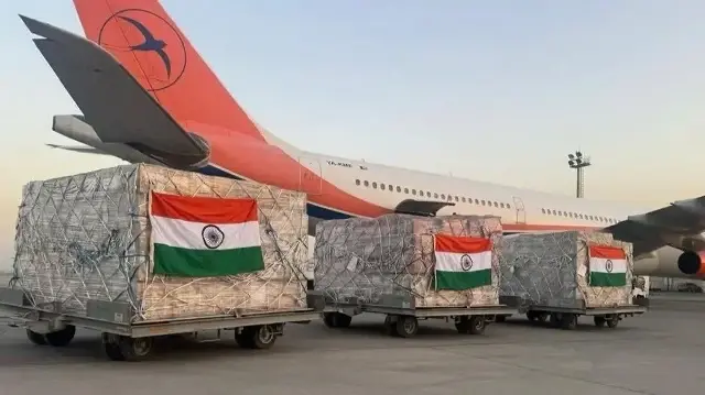 India has sent dozens of tons of medical aid to Afghanistan