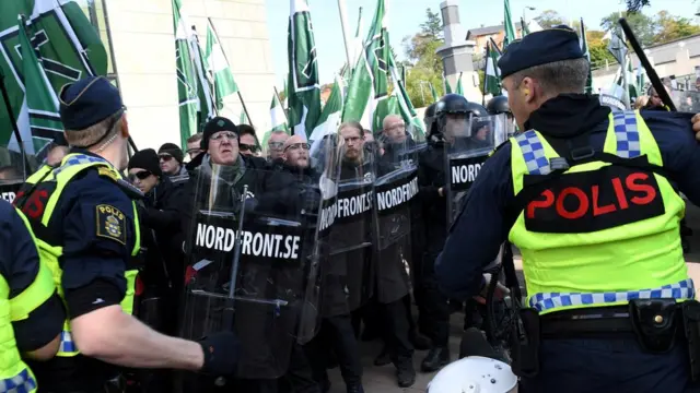 Police in Sweden detain 20 participants of an anti-NATO protest