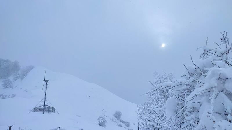 Snow falling in Shahdag, Gryz and Khinalig – ACTUAL WEATHER