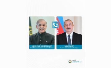 President Ilham Aliyev had a telephone conversation with Shehbaz Sharif