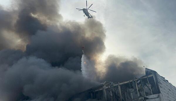 21,000 square meters of warehouse burned in a fire in Lokbatan