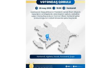 Prosecutor General to receive citizens in Khankendi