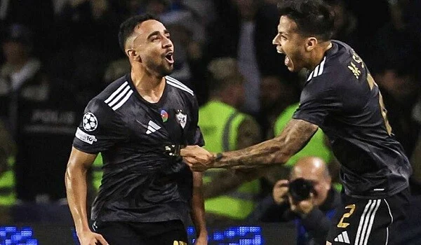 Leandro Andrade scored his 60th goal for Qarabag