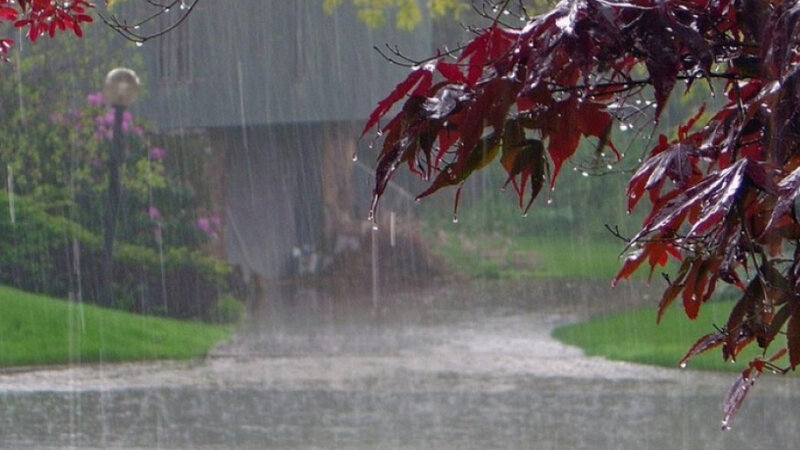 Rain is falling across the country – torrential in some places