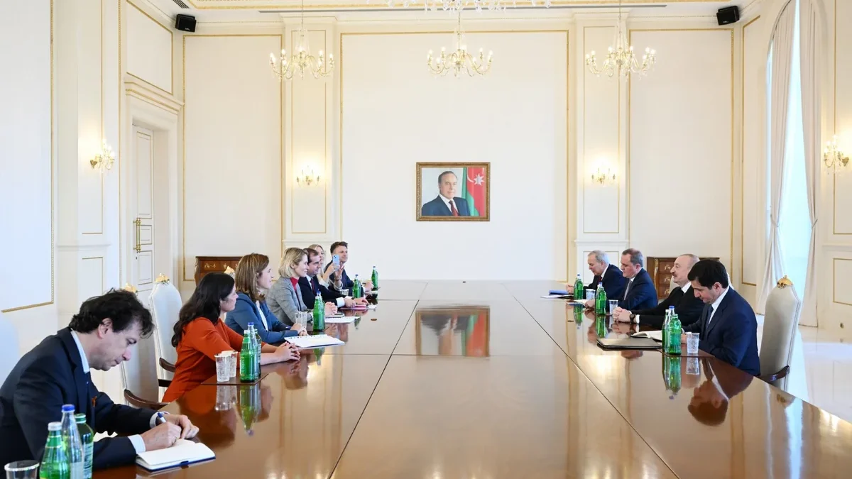Ilham Aliyev received a delegation led by the High Representative of the European Union