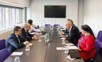 Emin Amrullayev held a series of meetings at the World Education Forum