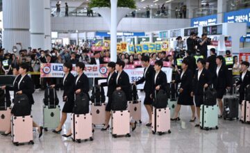 North Korean footballers arrive in South Korea for the first time in 7 years
