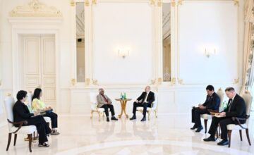 President of Azerbaijan meets with President of Mauritius