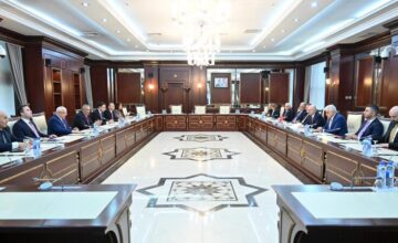 A meeting was held with the Turkish delegation at the Milli Majlis