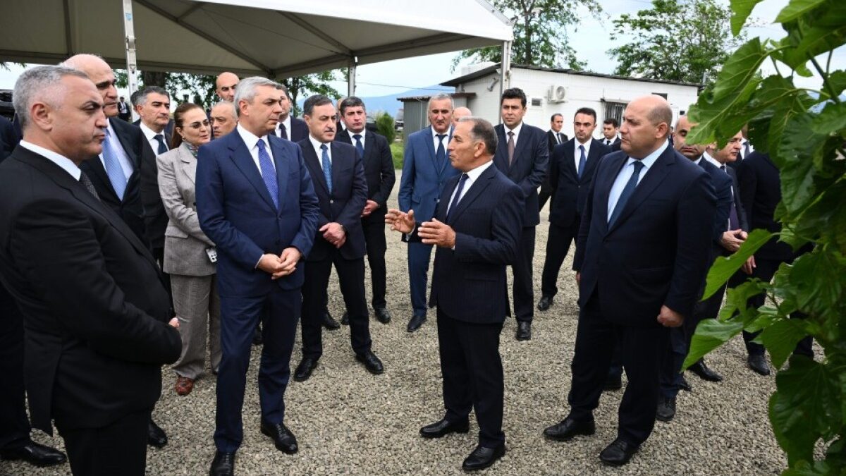Inspection of the infrastructure created for the development of sericulture in Dashbulag village of Khojaly