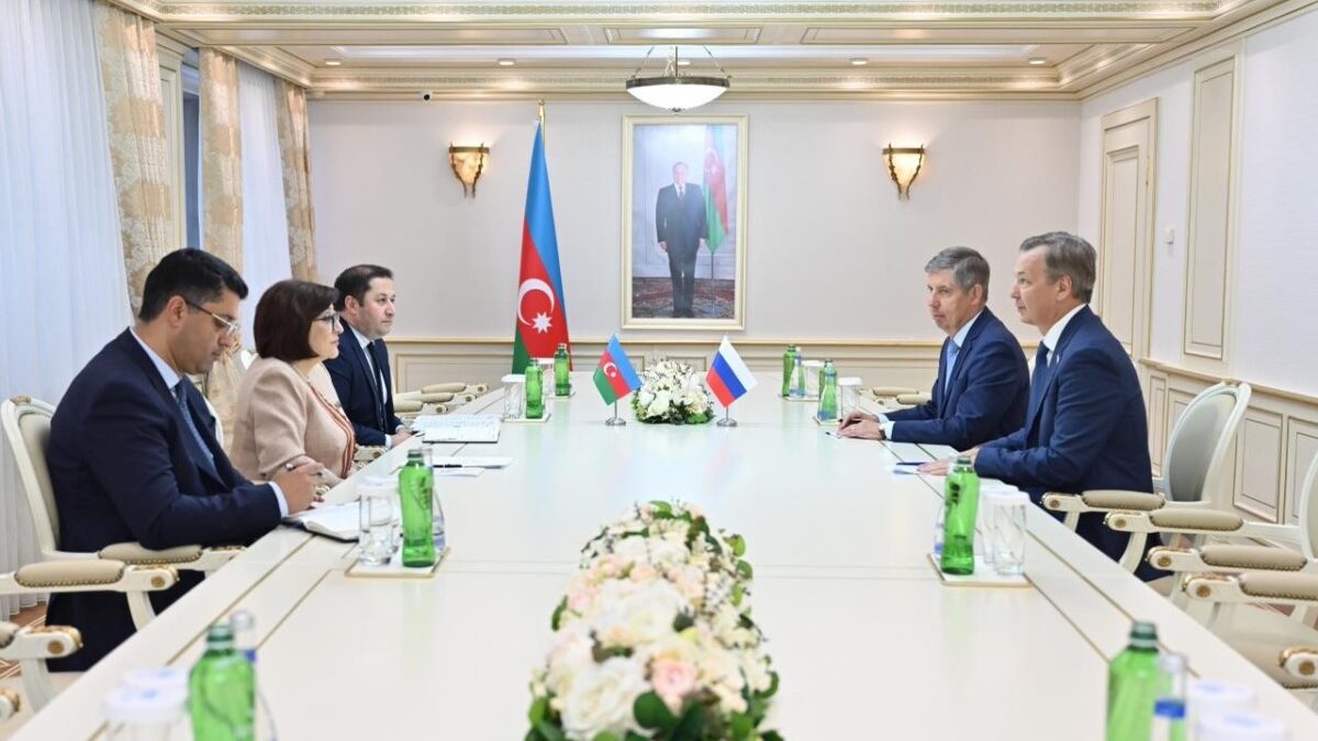 Speaker of the Milli Majlis met with the First Deputy Speaker of the Federation Council of the Russian Federation