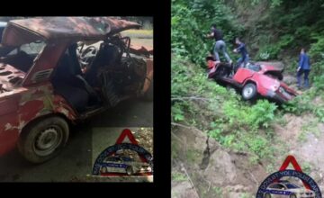 Car rolled into a ravine in Astara, driver died, three people injured
