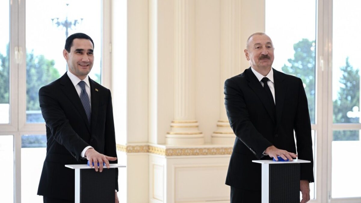 Ceremony for the gifting of the “Dostlug” tanker held in an online format with the participation of the Presidents of Azerbaijan and Turkmenistan
