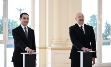 Ceremony for the gifting of the “Dostlug” tanker held in an online format with the participation of the Presidents of Azerbaijan and Turkmenistan