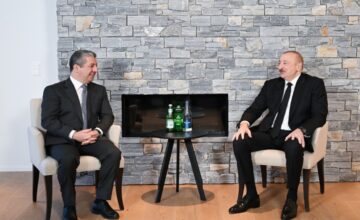 Masrur Barzani has sent a congratulatory letter to President Ilham Aliyev