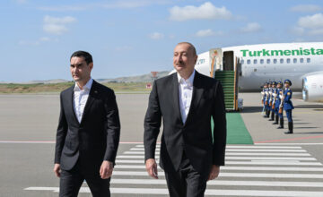 Serdar Berdimuhamedov is on a visit to Fuzuli