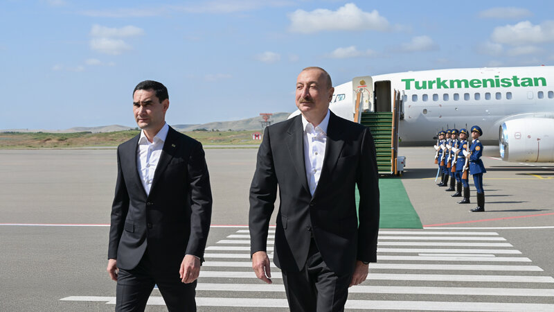 Serdar Berdimuhamedov is on a visit to Fuzuli