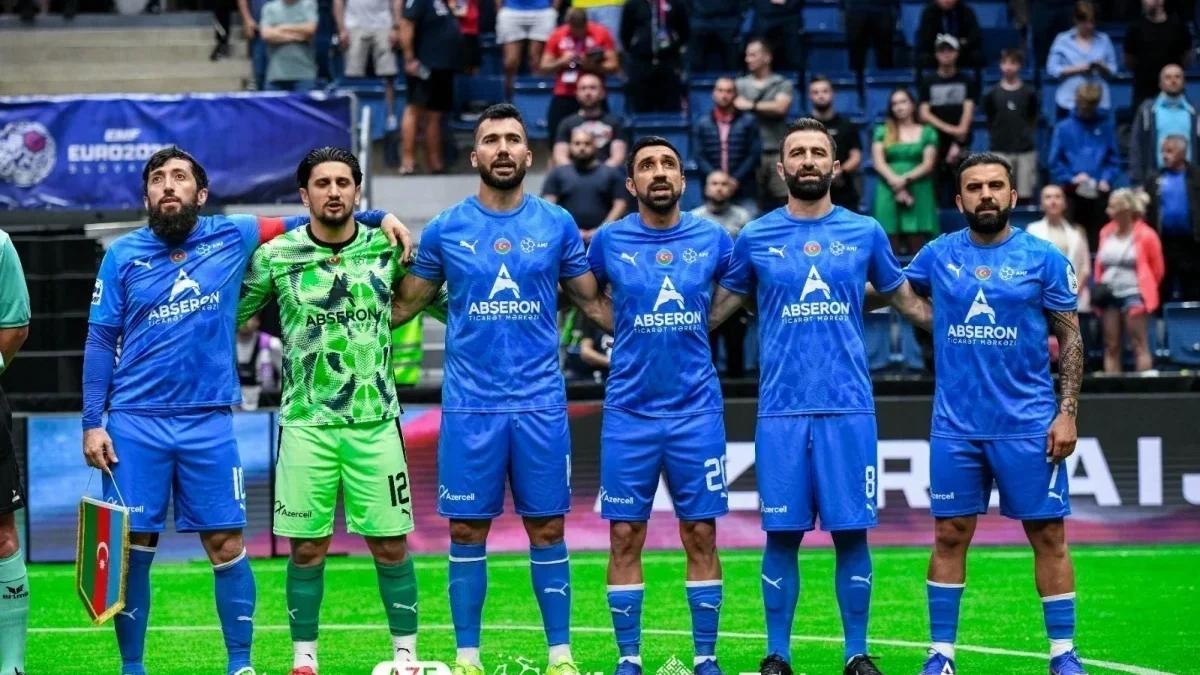 Azerbaijan’s mini-football team, the European champion, has returned to the Homeland