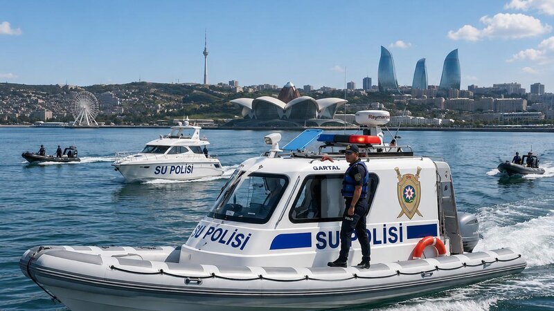 Water police conducted an anti-drug operation on the seashore