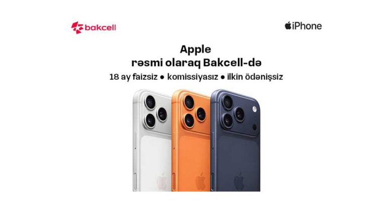 Get Apple products officially at Bakcell Shop!