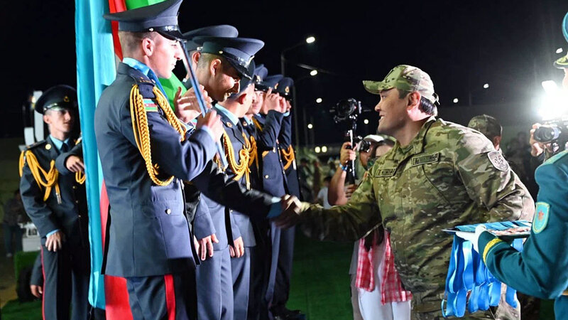Azerbaijani cadets showed successful results at the “Aybyn-2026” military gathering