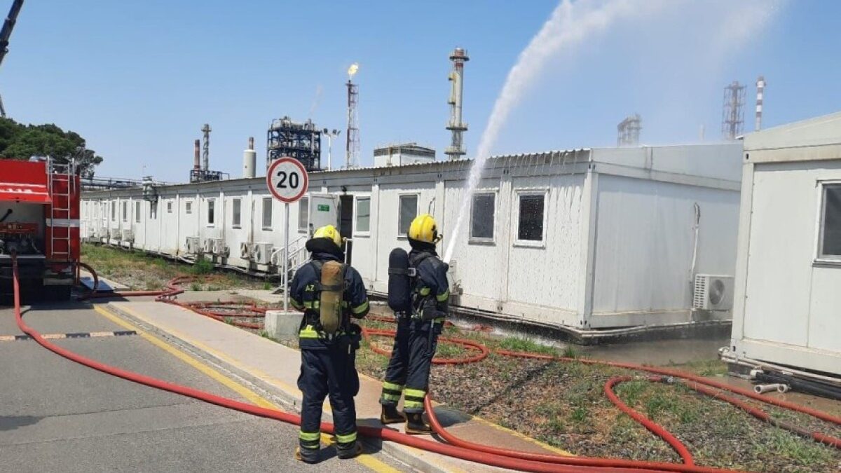 State Service conducts fire-tactical training at Oil Refinery – VIDEO
