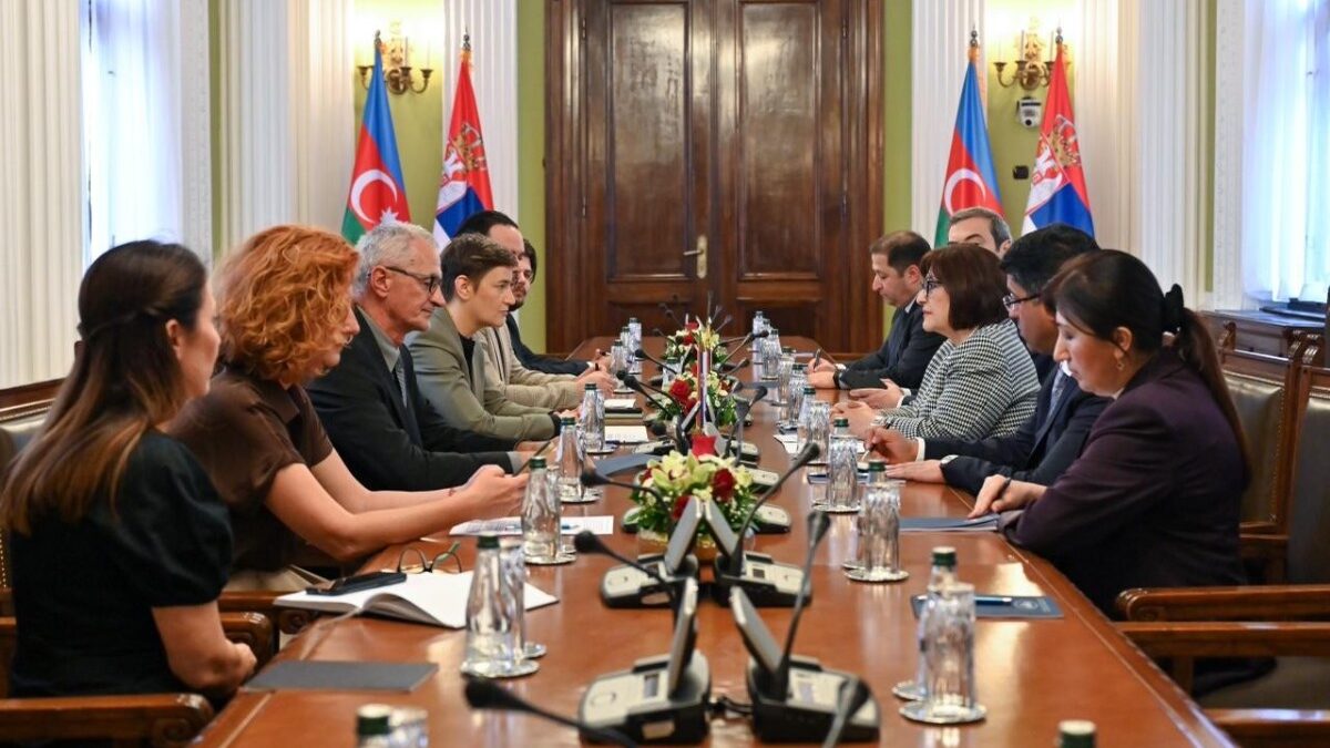 Sahiba Gafarova met with the Speaker of the National Assembly of Serbia in Belgrade