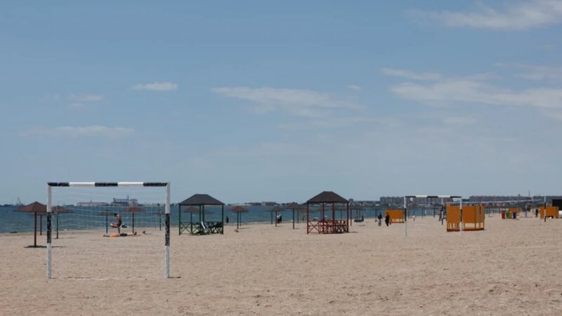 A new public beach has been opened for residents in Hovsan on the initiative of Leyla Aliyeva