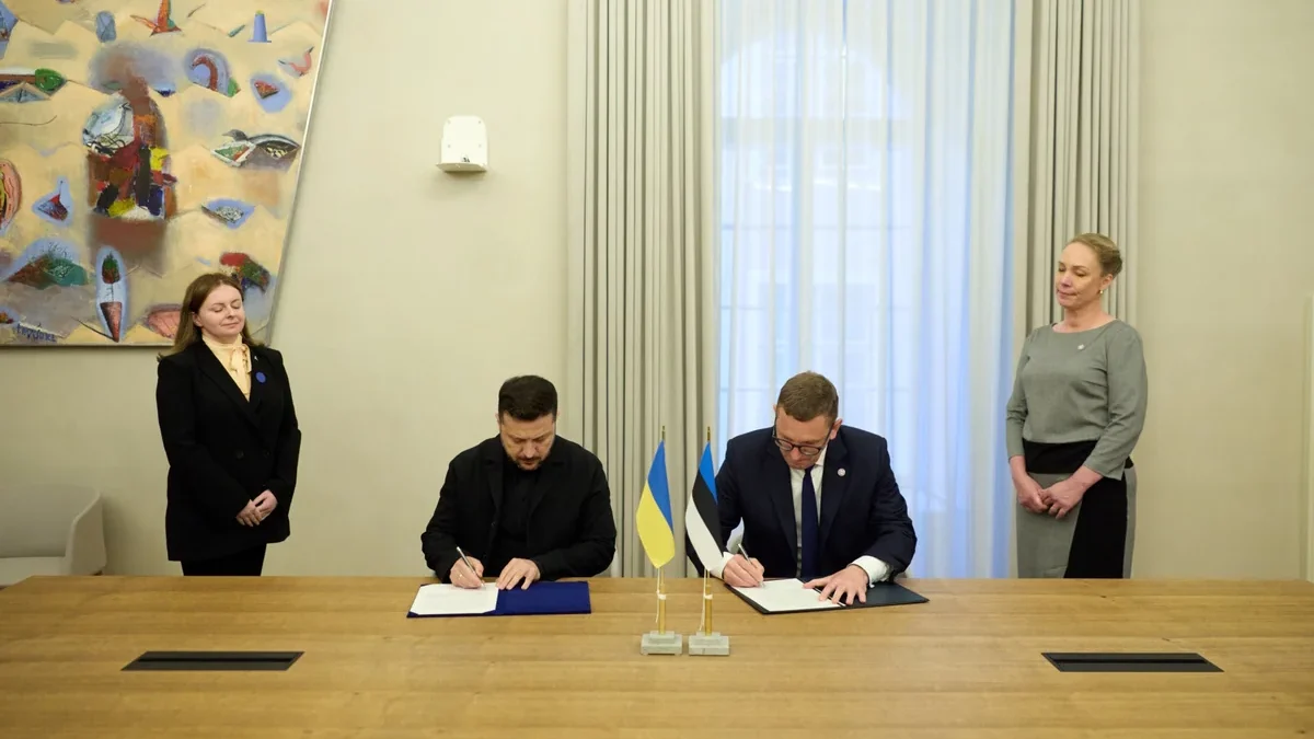 Ukraine and Estonia have signed a declaration on cooperation in the defense sector