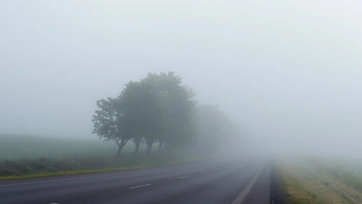 Visibility on roads will be limited to 1000 meters