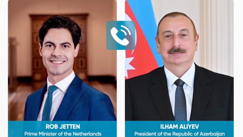 Ilham Aliyev held a phone conversation with the Prime Minister of the Netherlands