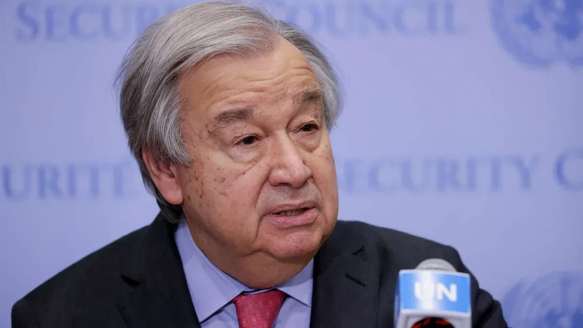 Guterres calls on parties to the conflict in the Middle East to stop strikes