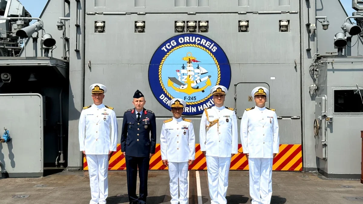 Turkish frigate arrives at US military base
