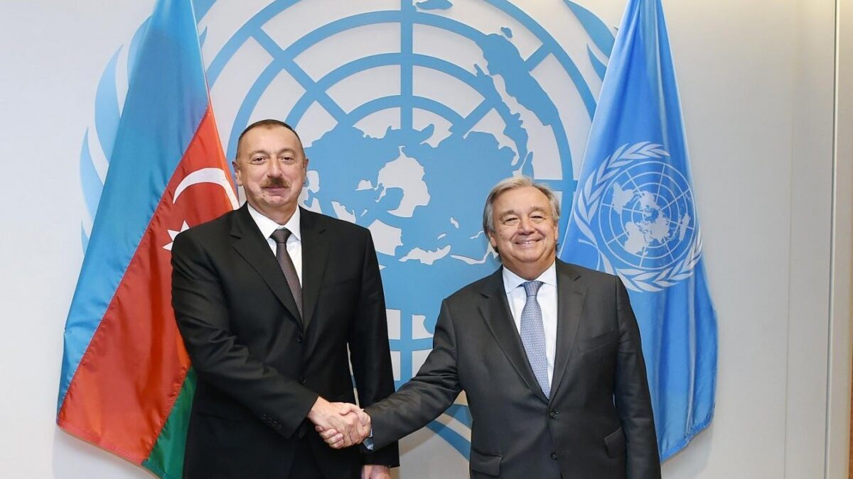 UN Secretary-General has congratulated the President of Azerbaijan