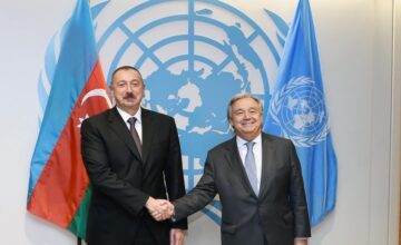 UN Secretary-General has congratulated the President of Azerbaijan