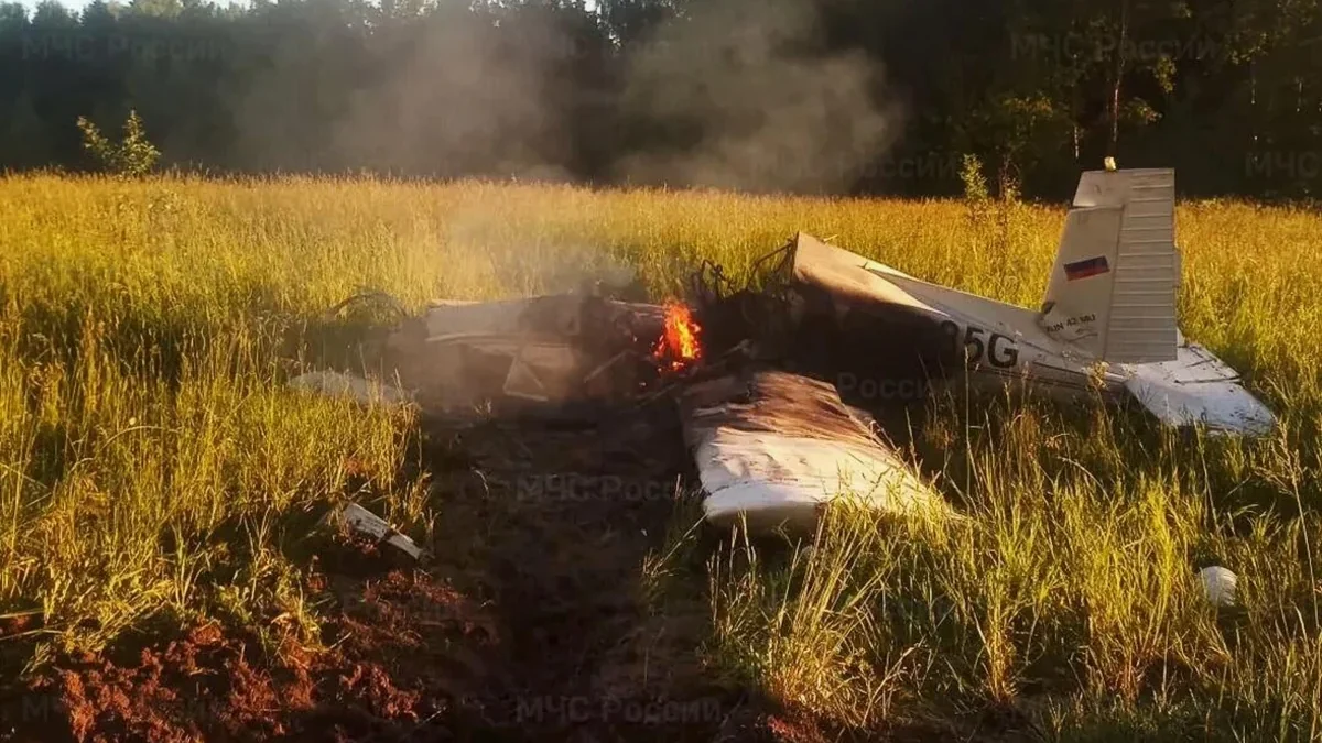 A light aircraft has crashed in the Moscow region