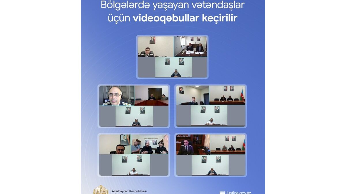 The Ministry of Justice holds video receptions for citizens in the regions