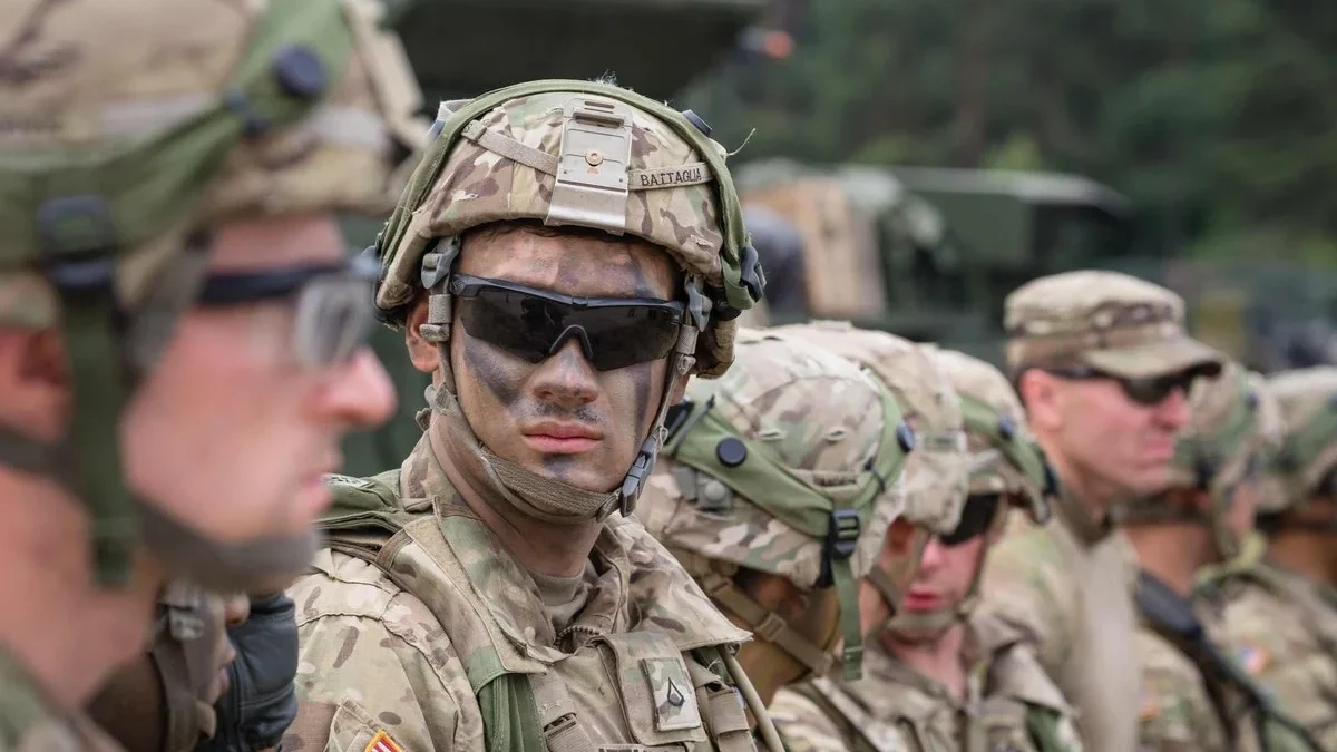 Announcement of the arrival of a new US military contingent in Lithuania