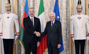 Azerbaijani leader congratulates President of Italy