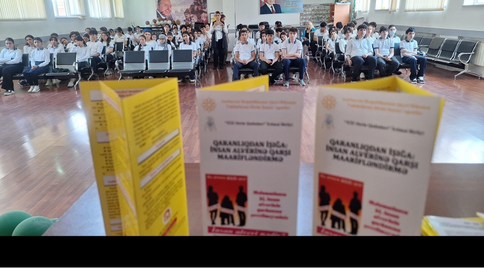 An educational event was held at secondary school No. 3
