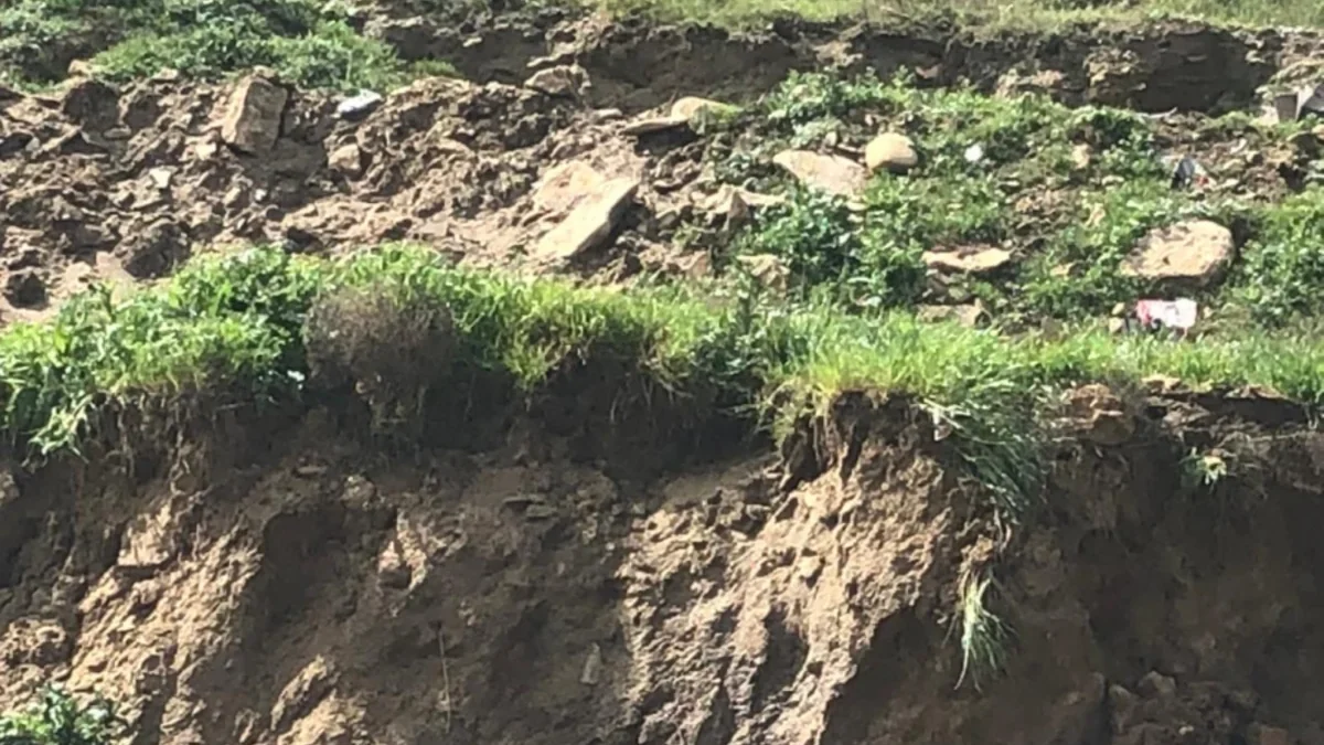 Landslide recorded on the Quba-Qusar border