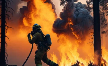 Forest fire in the USA! 24 thousand hectares of land burned