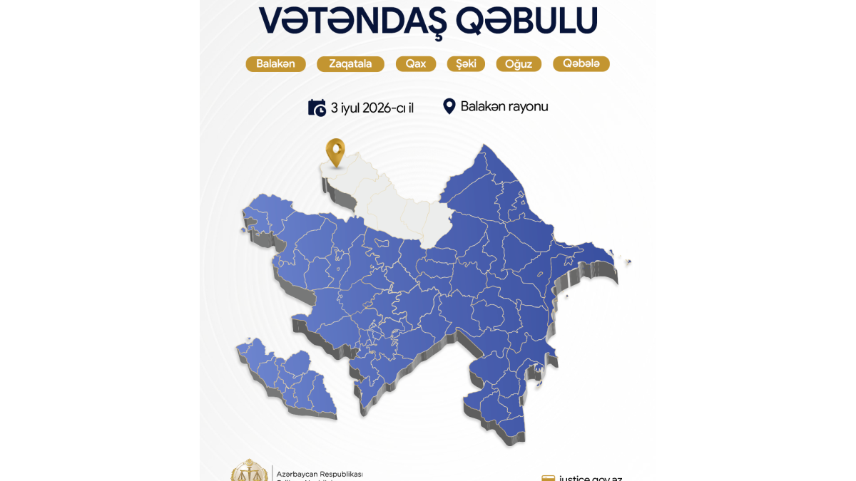 Minister of Justice to receive citizens in Balakan