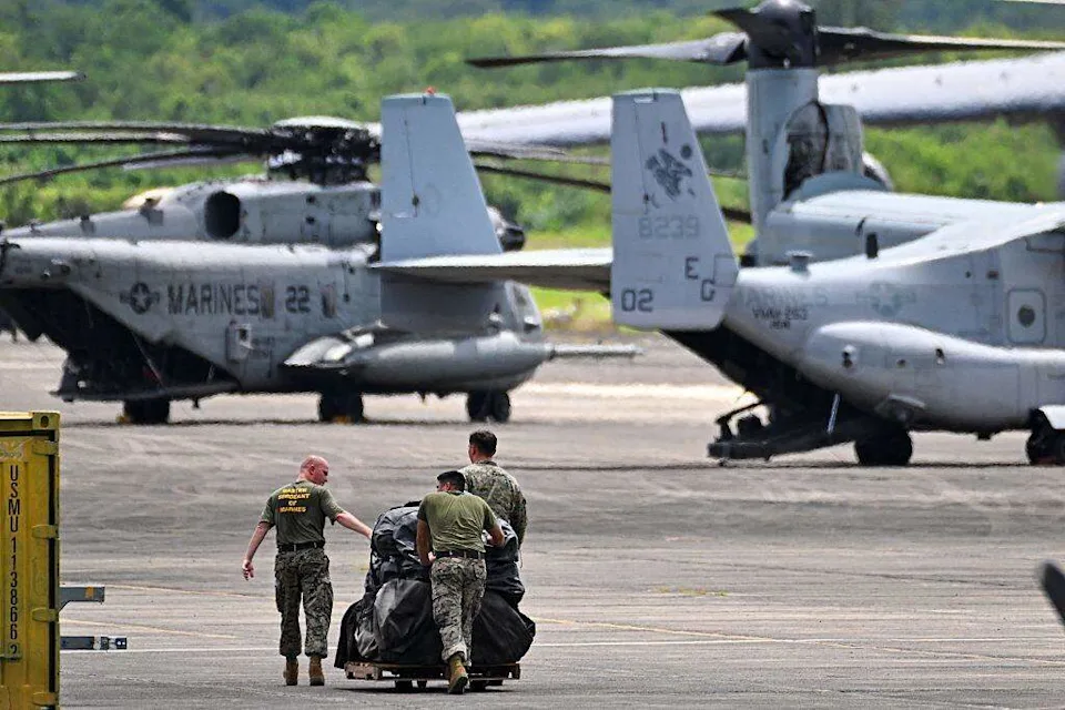 The US is sending humanitarian aid and rescuers to Venezuela by military aircraft