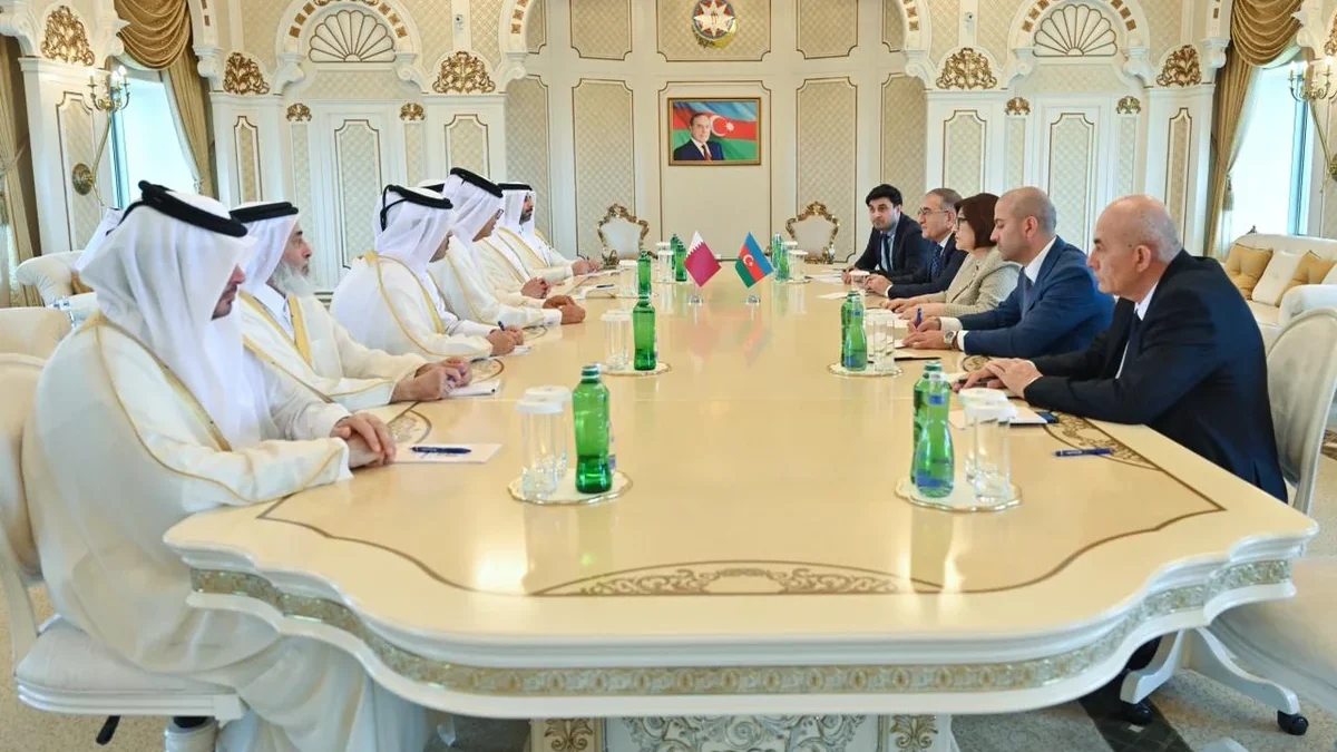 Sahiba Gafarova met with the Speaker of the Shura Council of the State of Qatar