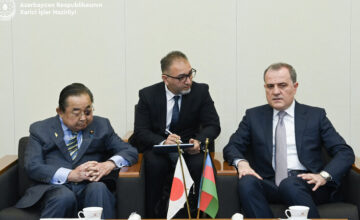 Jeyhun Bayramov met with members of the Japan-Azerbaijan Parliamentary Friendship League