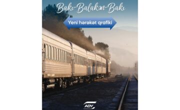 The schedule of the Baku–Balakan train will change from July 1