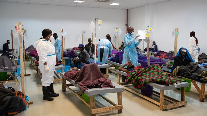 Cholera epidemic spreading in Sudan